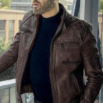 #78 CASACA/CHAQUETA DE CUERO JACKET COCONUT ARMS