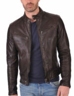 #77 CASACA/CHAQUETA DE CUERO JACKET ARM STRAPS
