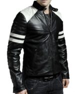 #13 Jacket Moto Black white