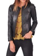 #03 CASACA/CHAQUETA DE CUERO JACKET BASIC ESTILO CLASICO