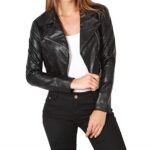 #05 CASACA/CHAQUETA DE CUERO JACKET BIKERTOP CORTA