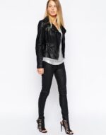 #07 CASACA/CHAQUETA DE CUERO JACKET BIKER DETALLES BROCHES - Image 3