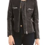 #09 CASACA/CHAQUETA DE CUERO JACKET coconut padded