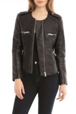 #09 CASACA/CHAQUETA DE CUERO JACKET coconut padded