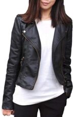 #17 CASACA/CHAQUETA DE CUERO JACKET BIKER CLASIC BASICA