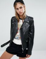 #16 CASACA/CHAQUETA DE CUERO JACKET BIKER CLASIC MODA - Image 3
