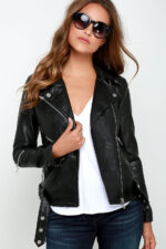 #34 CASACA/CHAQUETA DE CUERO JACKET BIKER LONG CUT - Image 2