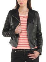 #04 CASACA/CHAQUETA DE CUERO JACKET BIKER ESTILO MORDENO