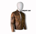 #79 CASACA/CHAQUETA DE CUERO JACKET CAMELL MATIZADO - Image 10