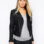 #07 CASACA/CHAQUETA DE CUERO JACKET BIKER DETALLES BROCHES