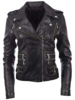 #11 CASACA/CHAQUETA DE CUERO JACKET BIKER ROCKERA - Image 2