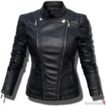 #19 CASACA/CHAQUETA DE CUERO JACKET BIKER ELEGANATE MODA 2024 - Image 3