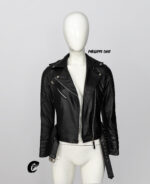 #23 CASACA/CHAQUETA DE CUERO JACKET BIKER MODA DOBLE CORREA - Image 10