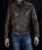 #78 CASACA/CHAQUETA DE CUERO JACKET COCONUT ARMS - Image 4