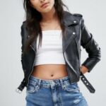 #16 CASACA/CHAQUETA DE CUERO JACKET BIKER CLASIC MODA