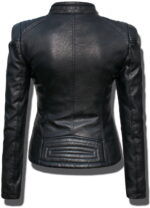 #19 CASACA/CHAQUETA DE CUERO JACKET BIKER ELEGANATE MODA 2024 - Image 4