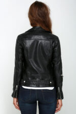 #34 CASACA/CHAQUETA DE CUERO JACKET BIKER LONG CUT - Image 3