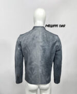 #91 CASACA/CHAQUETA DE CUERO VINTAGE GRAY EDICION ESPECIAL - Image 5