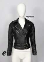 #23 CASACA/CHAQUETA DE CUERO JACKET BIKER MODA DOBLE CORREA - Image 8