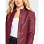 #39 CASACA/CHAQUETA DE CUERO JACKET CLASICA VINO - Image 4