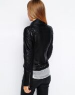 #07 CASACA/CHAQUETA DE CUERO JACKET BIKER DETALLES BROCHES - Image 4