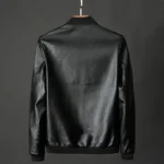 #99 CASACA/CHAQUETA DE CUERO JACKET RIB PRETINA + CUELLO - Image 3