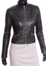 #65 CASACA/CHAQUETA DE CUERO JACKET BACK CLOSURE - Image 3