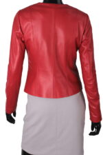 #64 CASACA/CHAQUETA DE CUERO JACKET ROJO CLASICO - Image 6