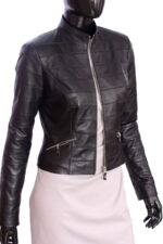 #65 CASACA/CHAQUETA DE CUERO JACKET BACK CLOSURE - Image 4