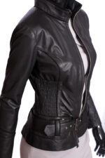 #61 CASACA/CHAQUETA DE CUERO JACKET STRIPED STITCHING STRAP - Image 12