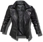 #60 CASACA/CHAQUETA DE CUERO JACKET BIKER MOTO ROCKERA MODA 2024