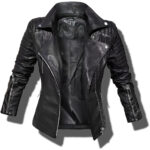 #60 CASACA/CHAQUETA DE CUERO JACKET BIKER MOTO ROCKERA MODA 2024
