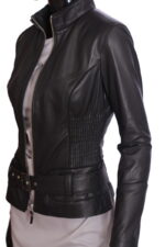 #61 CASACA/CHAQUETA DE CUERO JACKET STRIPED STITCHING STRAP - Image 7