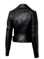 #69 CASACA/CHAQUETA DE CUERO JACKET BIKKER WAIST STRAPS - Image 3