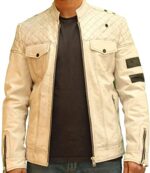 #89 CASACA/CHAQUETA DE CUERO JACKET HUESO BLACK - Image 4