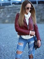 #31 CASACA/CHAQUETA DE CUERO JACKET BIKER CLASIC ESTILO - Image 6