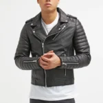 #90 CASACA/CHAQUETA DE CUERO BIKER MOTO ROCK 2024