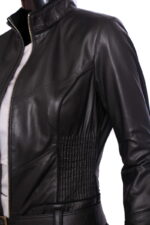 #61 CASACA/CHAQUETA DE CUERO JACKET STRIPED STITCHING STRAP - Image 11