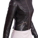#65 CASACA/CHAQUETA DE CUERO JACKET BACK CLOSURE