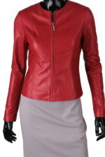 #64 CASACA/CHAQUETA DE CUERO JACKET ROJO CLASICO - Image 2