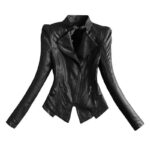 #22 CASACA/CHAQUETA DE CUERO JACKET BIKER MODA 2024 CORTE PRINCESA - Image 3