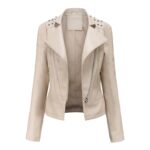 #52 CASACA/CHAQUETA DE CUERO JACKET BIKER BROOCHES - Image 2