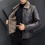 #85 CASACA/CHAQUETA DE CUERO JACKET AVIADOR FORRO PELUCHE - Image 6