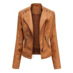 #50 CASACA/CHAQUETA DE CUERO JACKET  SHOULDER PINS