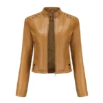 #47 CASACA/CHAQUETA DE CUERO JACKET SHOULDER DETAIL - Image 5