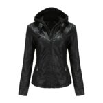 #53 CASACA/CHAQUETA DE CUERO JACKET CAPUCHA