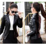 #40 CASACA/CHAQUETA DE CUERO JACKET BIKER ELEGANT - Image 5