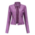 #49 CASACA/CHAQUETA DE CUERO JACKET CINTURON PRETINA