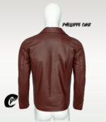 #63 JACKET BIKER COLOR VINO ACOLCHADO BRAZO - Image 6