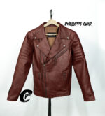 #63 JACKET BIKER COLOR VINO ACOLCHADO BRAZO - Image 10